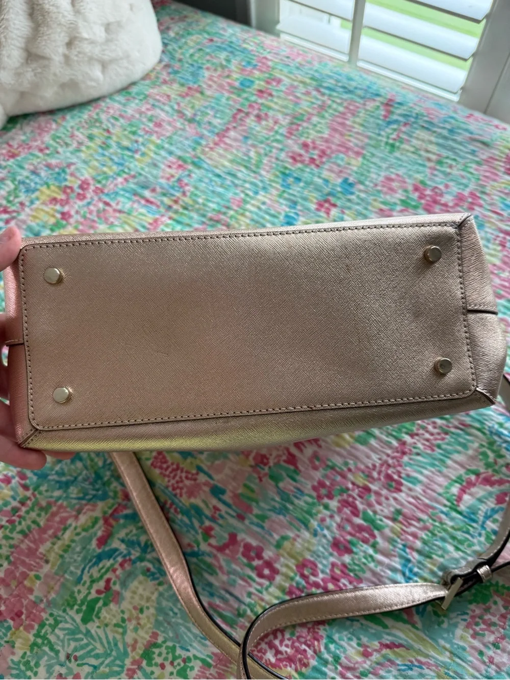 kate spade Rose Gold Dome Satchel